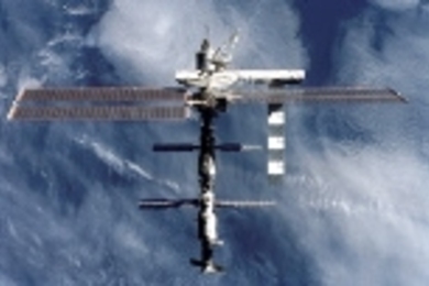 The International Space Station in late 2002.