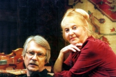 Institute Professor John Harbison (left) will conduct the MIT Symphony Orchestra on March 20 while his wife, Rose Mary, performs as a soloist in Brahms' Violin Concerto.