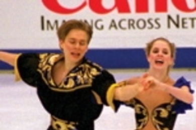 Freshmen Juha Valkama and Jessica Huot won the national ice dancing competition in Finland last year, then went on to the world championships in Nagano, Japan.