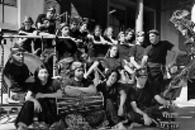 Members of Gamelan Galak Tika pose for a group photo.