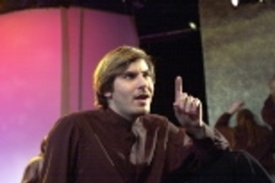 Senior Dan Katz has a bright idea in a recent production of "Hamlets." Katz won a Wiesner Award for achievement in the creative and performing arts.