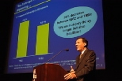 The idea that health care costs can be contained or reduced "is an illusion," said Daniel Vasella, head of Novartis, in his talk at MIT.