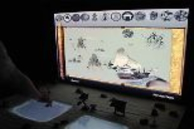 Computers process the drawings of museum visitors to help guide them through principles of Zen philosophy.