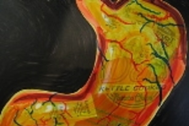 Mechanical engineering senior Gabriel Blanton created "You Are What You Eat" as part of the Experimental Study Group seminar "Composing a Life."