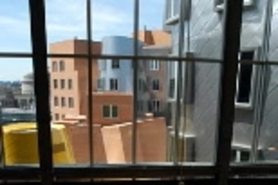 A view from the ninth floor of the Stata Center.