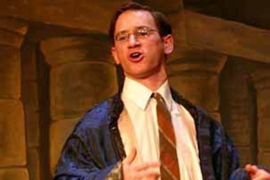 Everingham Award winner Max Goldman in Dramashop's production of "Company of Angels."