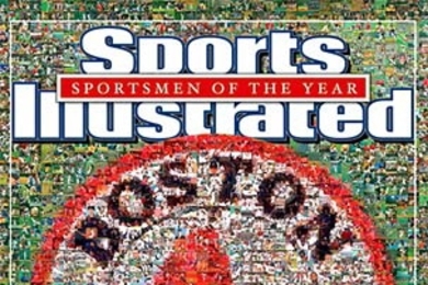 Cover of the Dec. 6, 2004 issue of Sports Illustrated, a photomosaic created by MIT alumnus Robert Silvers.