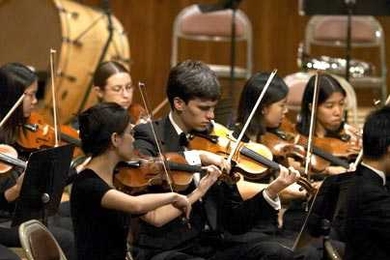 The MIT Symphony Orchestra, shown last fall, will perform Mahler's Sixth Symphony in the Inaugural Concert tomorrow night.
