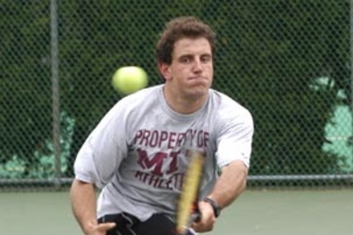 Vitaliy Pereverzev has come a long way from his childhood in Kazakhstan to achieve success in tennis and, finally, at MIT. The electrical engineering and computer science major will graduate Friday.