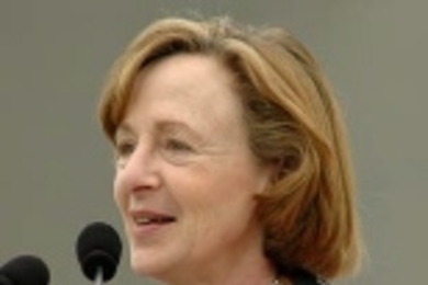 Susan Hockfield addresses graduates at MIT's Commencement held June 3, 2005.