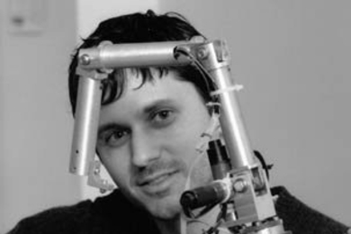 MIT research scientist Karl Iagnemma, who works on rovers like this one to explore the planet Mars, may get the chance to explore planet Hollywood now that Warner Brothers has purchased the screen rights to his 2003 collection of short stories.