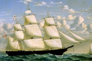 Northern Light was a record-setting South Boston-built clipper ship. More than 20 lithographs of well-known clipper ships are on display in 'The Clipper Ship Era' exhibit at the MIT Museum through July 10.