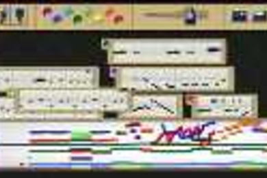 A screenshot of Hyperscore, the MIT-developed software that teaches students the essentials of music composition. Hyperscore is the basis for the MIT Ringtone Competition, going on through Jan. 21 for MIT affiliates.