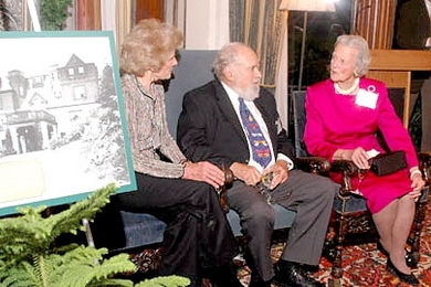 Endicott House celebrated 50 years as part of the MIT family with a new book detailing the history of the families who once lived on the estate in Dedham, Mass. The original house, Rockweld (photo at far left), was built around the time of the Civil War by the grandfather of Rose Weld Baldwin (far right), who attended a celebration event at the house Jan. 17, with Priscilla and Bradford Endicott, ...