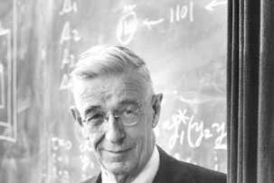 Vannevar Bush, vice president and dean of engineering at MIT from 1932 to 1938, is one of many subjects highlighted in an exhibit of Arnold Newman's photography at the Compton Gallery.