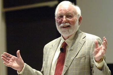 Institute Professor Isadore Singer gave the annual Killian Lecture on Thursday, March 23, in Kirsch Auditorium. Singer received this year's James R. Killian Jr. Faculty Achievement Award.