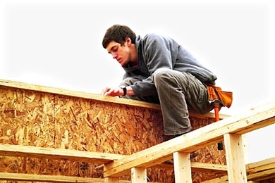 Junior Matthew Zedler, a 2006 Truman Scholar, has participated in several community service projects, including framing a house in Washington D.C. with Habitat for Humanity.