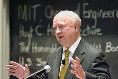 U.S. Secretary of Energy Samuel W. Bodman emphasized the country's need for alternative fuels during his talk on campus Tuesday, May 9.