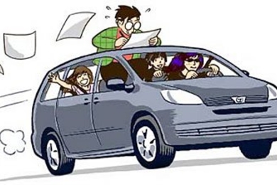 A cartoon by Scott McCloud, above, serves as an online logo for his current speaking tour/family road trip, called the 'Making Comics' 50-State Tour.