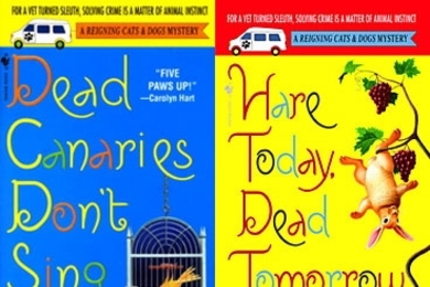 The covers of Dead Canaries Don't Sing and Hare Today, Dead Tomorrow