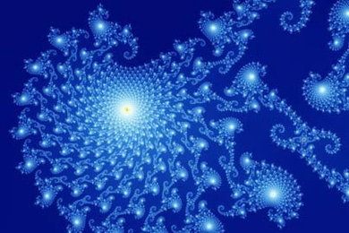 Partial view of the Mandelbrot set fractal.