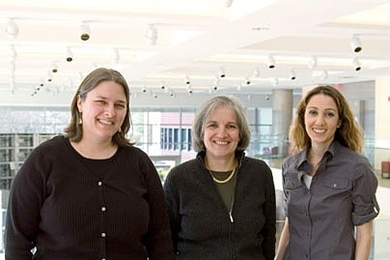 Sarah Volkman, left, Dyann Wirth, center, and Pardis Sabeti, right, developed the new genetic map for malaria research.