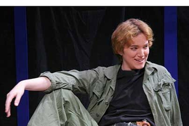 Holly Laird '07 won a 2007 Joseph D. Everingham Award, which recognizes a single creative outstanding performance or notable creative accomplishments in theater arts by a graduating senior. In this picture, taken during the spring 2005 Shakespeare Ensemble production of "Othello," she plays Iago.