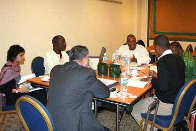 Development practitioners from across Africa taking part in a J-PAL course last summer in Abuja, Nigeria.