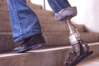 The robotic ankle is one of six MIT inventions singled out by Time magazine in its annual survey of the world's most promising visions of the future. MIT Media Lab Professor Hugh Herr and his team of researchers developed the world's first such ankle, an important advance for lower-limb amputees. <a onclick="MM_openBrWindow('time-ankle-enlarged.html','','width=509, height=583')">
<span onmouseove...