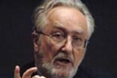 Ford International Professor of History and Pulitzer Prize winner John Dower delivers the Killian lecture at Kirsch Auditorium on Monday, April 7.