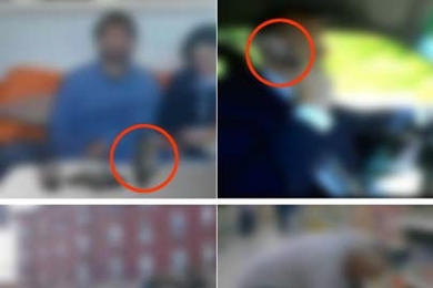 Question: What do you see in the red circles? A bottle, a cell phone, a person, a shoe? The answer: They're all the same. Professor Antonio Torralba created these low-resolution images, in which the circled shapes were inserted and are all identical, to demonstrate how context affects our recognition of objects. Even the 'car' in the lower left image is the same object.