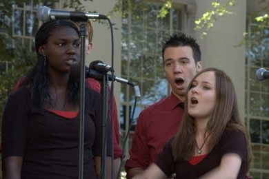 The Chorallaries of MIT sang the National Anthem a cappella prior to Convocation. <a onclick="MM_openBrWindow('convocation-music-enlarged.html','','width=509, height=583')">
<span onmouseover="this.className='cursorChange';">
<strong>Open image gallery</strong>
</span>
</a>
<noscript> <a href="convocation-music-enlarged.html">
<em>(no JavaScript)</em>
</a>
</noscript>