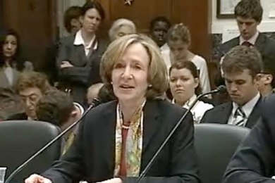 Susan Hockfield testifies before the House Select Committee on Energy Independence and Global Warming on the need to boost energy research funding.