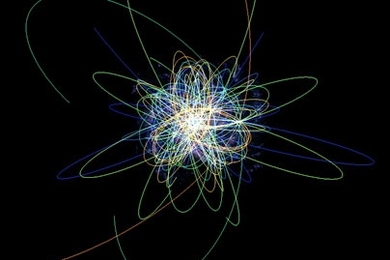 This image shows the orbits of all recently discovered ultracool subdwarfs in and around the Milky Way, as seen from 150,000 light years away.