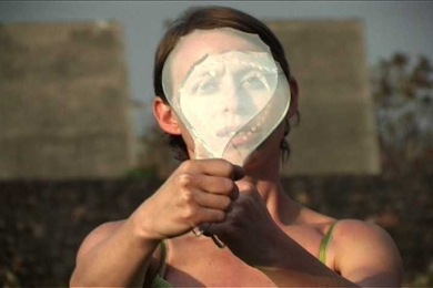 Still from a multi-channel color video installation.