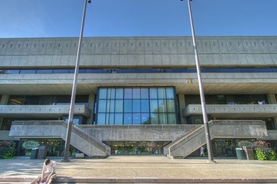 The Stratton Student Center, which was designed by Eduardo Catalano