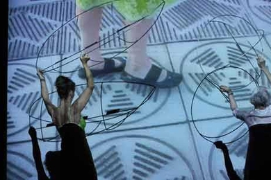 Joan Jonas in "Reading Dante." A Performa 09 Premiere, 2009.