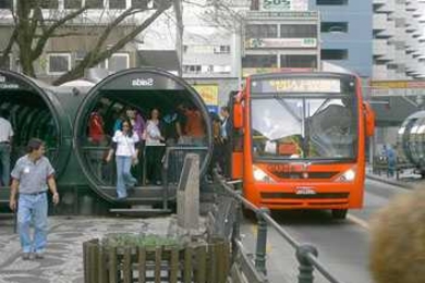 Bus rapid transit system in Curitiba, Brazil