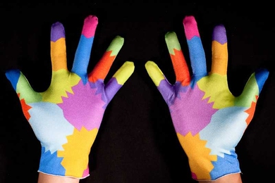 The hardware for a new gesture-based computing system consists of nothing more than an ordinary webcam and a pair of brightly colored lycra gloves.