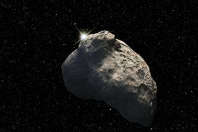 An artist's rendering of a Kuiper Belt object.