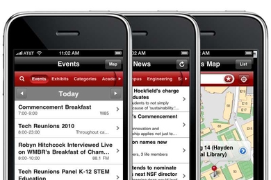 Version 2.0 of the MIT iPhone app features access to the Institute's events calendar, among other improvements.
