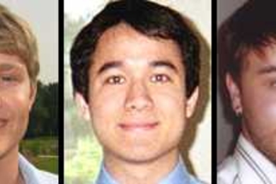 Left to right are award winners Mark Massie, Robert Petroski and Jeremy Roberts.