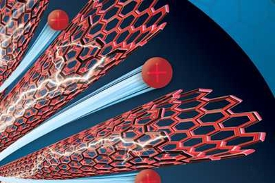 By aligning carbon nanotubes inside polymer composites, Wardle and his colleagues designed electrodes that allow ions to travel more quickly between the tiny cylinders.
