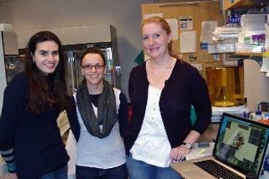 From left to right: Oksana Sergeeva, Kate Moreau and Kelly Knee.