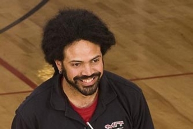MIT assistant volleyball coach Charles Morton '97, PhD '09.
