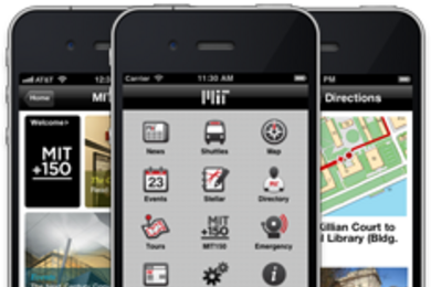 The MIT campus tour is now available on the Institute's mobile apps.