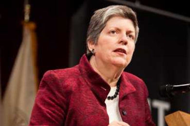 U.S. Secretary of Homeland Security Janet Napolitano delivers the annual Compton Lecture on Monday.