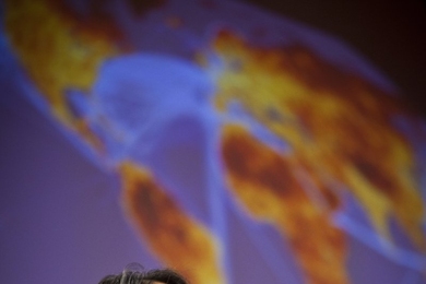 Sangeeta Bhatia, the Wilson Professor of Health Sciences and Technology and Electrical Engineering and Computer Science, described how her lab is creating drug-delivering nanoparticles.