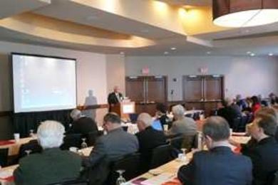 Professor and CANES Director Mujid Kazimi welcomes participants at the two-day symposium.