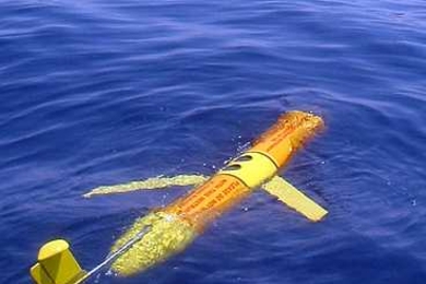 One of two Slocum gliders owned and operated by the USC Center for Integrated Networked Aquatic PlatformS (CINAPS).